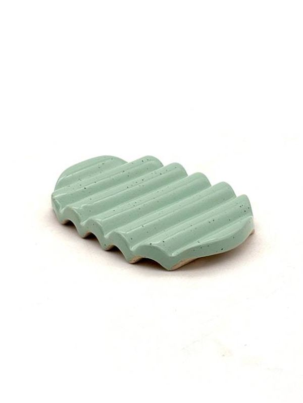 Alternate image for Squiggle Soap Dish in Aqua Marine