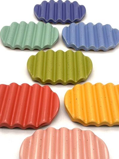 Alternate image for Squiggle Soap Dish in Aqua Marine