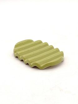 Image for Squiggle Soap Dish in Green Limes