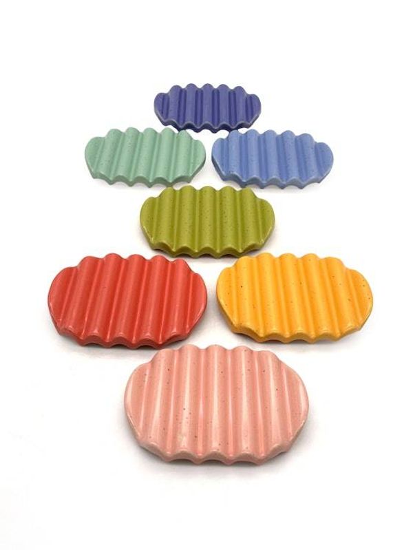 Alternate image for Squiggle Soap Dish in Green Limes