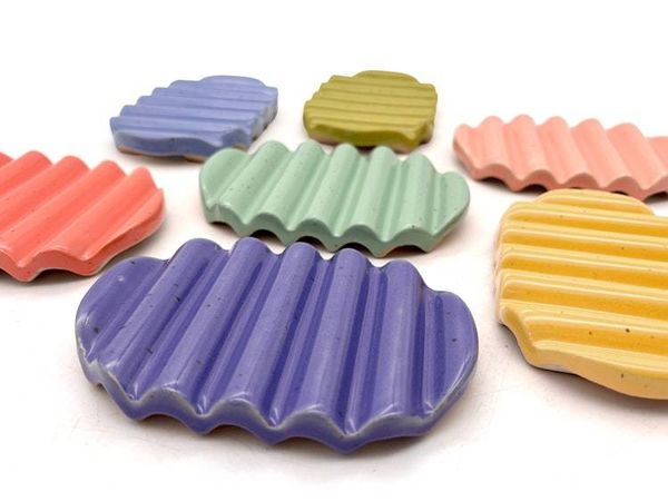 Alternate image for Squiggle Soap Dish in Green Limes