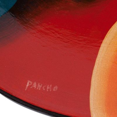 Alternate image for Ceramic plate Women with Baskets