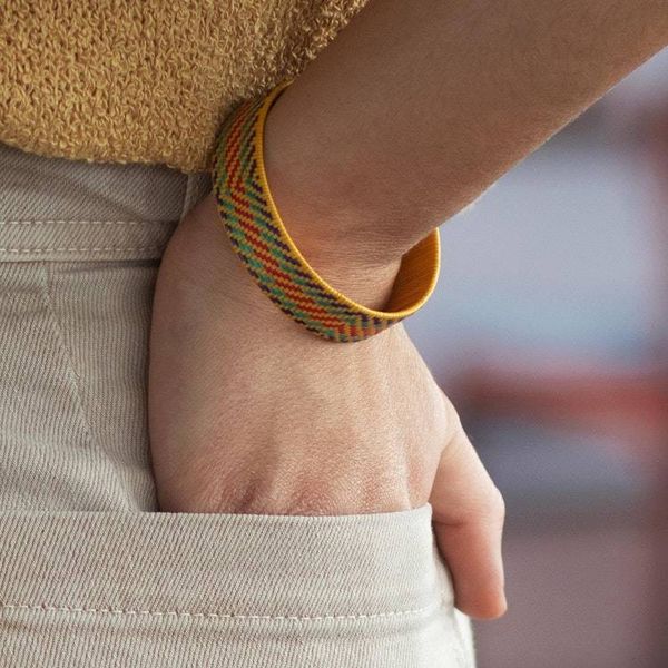 Alternate image for Zenu Natural Fiber Bracelet in Bright Colors from Colombia Joyful Sun Dance