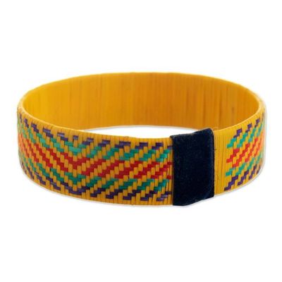 Alternate image for Zenu Natural Fiber Bracelet in Bright Colors from Colombia Joyful Sun Dance