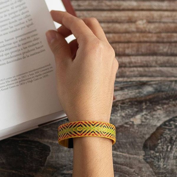 Alternate image for Zenu Multicolored Natural Fiber Cuff Bracelet from Colombia Caribbean Sun