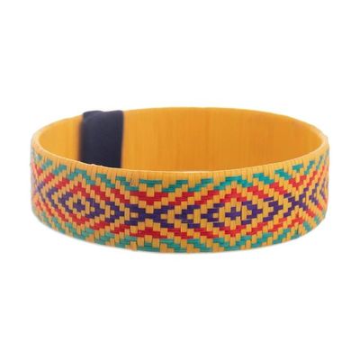 Alternate image for Handmade Woven Cuff Bracelet from Colombia Valley Vibes