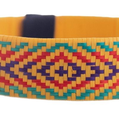Alternate image for Handmade Woven Cuff Bracelet from Colombia Valley Vibes
