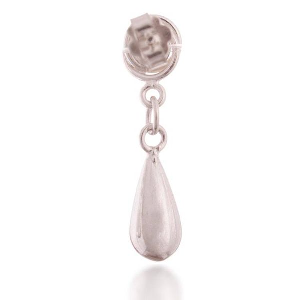 Alternate image for Teardrop Polished Sterling Silver Dangle Earrings from Peru Tranquil Radiance