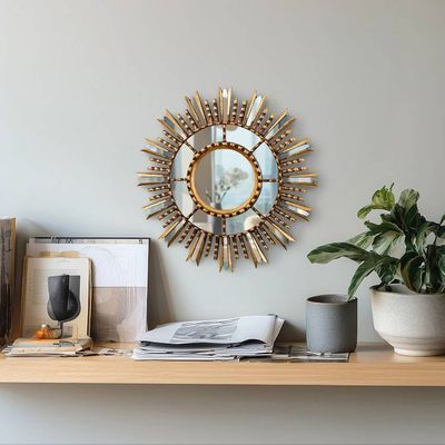 Primary image for Gilded Wall Accent Mirror Light of Hope
