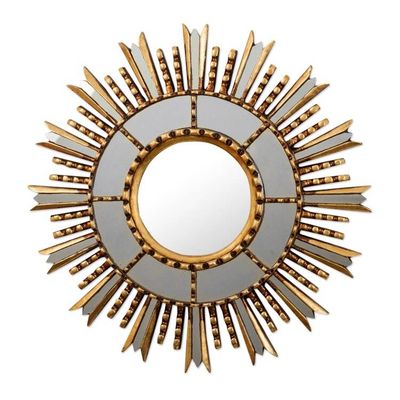 Alternate image for Gilded Wall Accent Mirror Light of Hope