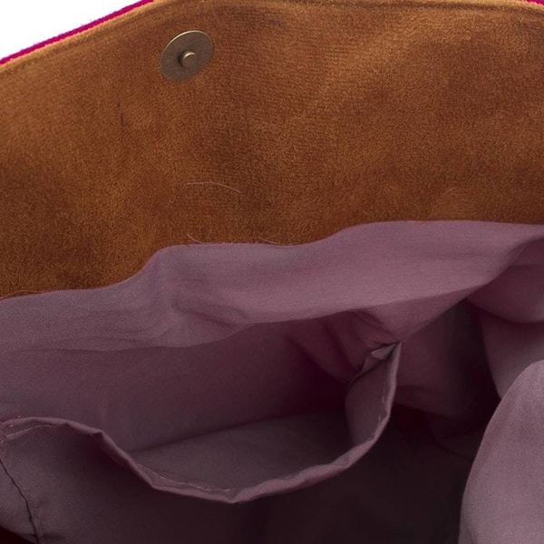 Alternate image for Flower Motif Alpaca Blend Fuchsia Shoulder Bag from Peru Fuchsia Floral Magic