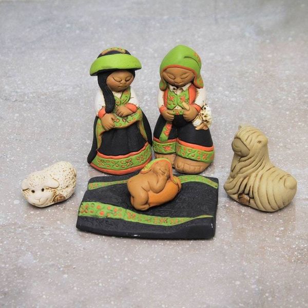 Alternate image for Artisan Crafted Peruvian Nativity Scene Set of 6 Born in Colca