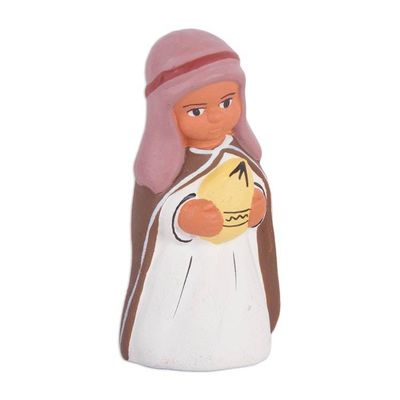 Alternate image for Hand-Painted Ceramic Arabic Nativity Scene from Peru Arabic Nativity
