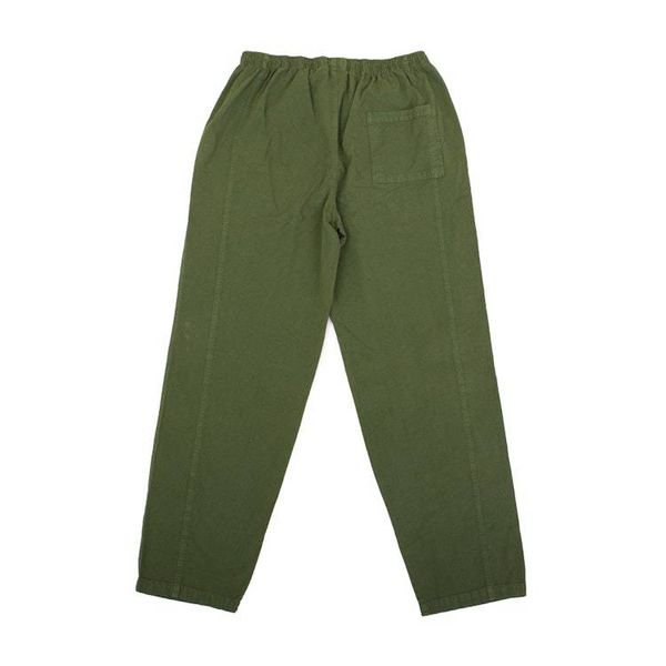 Alternate image for Woven Mens 100 Cotton Pants Dyed in a Laurel Green Hue Washed Laurel