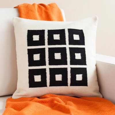 Primary image for Handwoven Square Pattern Wool Cushion Cover from Peru Chic Windows