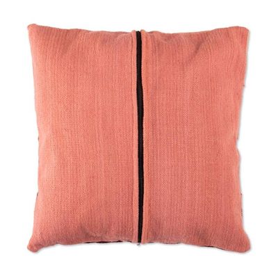 Alternate image for Nature-Themed Wool Falcon Cushion Cover in a Warm Palette Evening Falcons