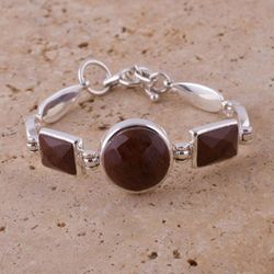 Image for Mahogany obsidian pendant bracelet Magnificent