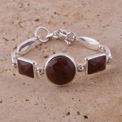 Alternate image for Mahogany obsidian pendant bracelet Magnificent