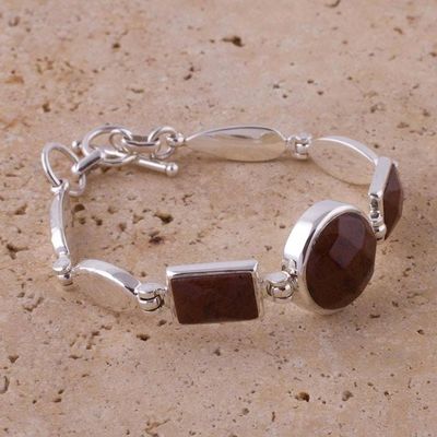 Alternate image for Mahogany obsidian pendant bracelet Magnificent
