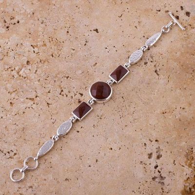 Alternate image for Mahogany obsidian pendant bracelet Magnificent