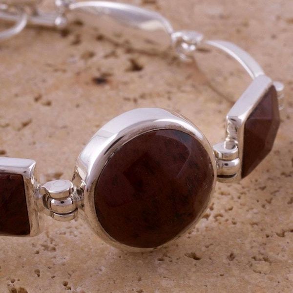 Alternate image for Mahogany obsidian pendant bracelet Magnificent