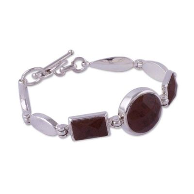 Alternate image for Mahogany obsidian pendant bracelet Magnificent