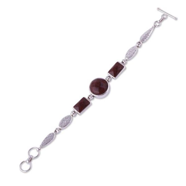 Alternate image for Mahogany obsidian pendant bracelet Magnificent