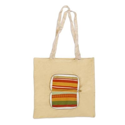 Alternate image for Peruvian Cotton Tote Bag in a Multicolor Blend Alpaca Case Madam Handiness