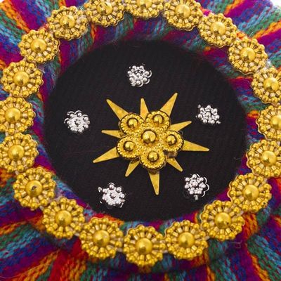 Alternate image for Colorful Handmade Christmas Ornaments from Peru Pair Star of Bethlehem
