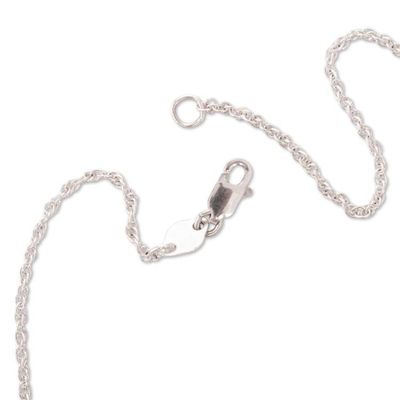 Alternate image for Romantic Couple-Themed Darneked Silver Pendant Necklace For Eternity