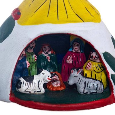 Alternate image for Hand Painted Nativity Scenes Set of 3 Christmas in the Andes
