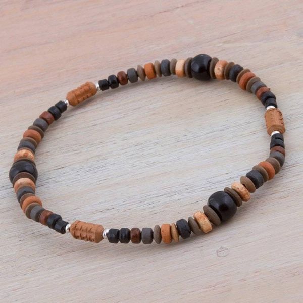 Alternate image for Black Sterling Silver and Ceramic Jewelry Set from Peru Mountain Lady