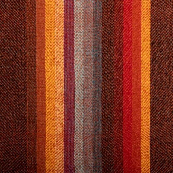 Alternate image for Striped and Fringed 100 Alpaca Shawl Handwoven in Peru Andean Hues