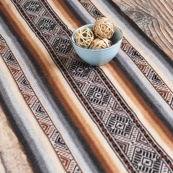 Alternate image for Earth Tone Alpaca-Blend Table Runner Mountain Range