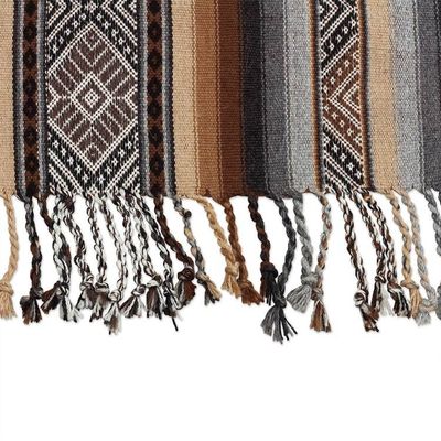 Alternate image for Earth Tone Alpaca-Blend Table Runner Mountain Range