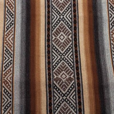 Alternate image for Earth Tone Alpaca-Blend Table Runner Mountain Range