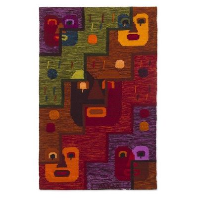 Alternate image for Hand Woven Alpaca Blend Tapestry Stairway of Time