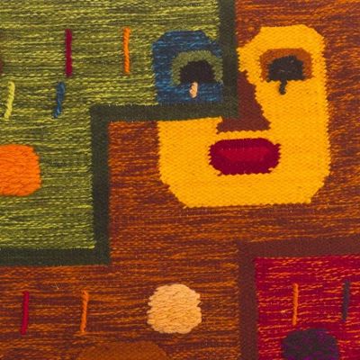 Alternate image for Hand Woven Alpaca Blend Tapestry Stairway of Time