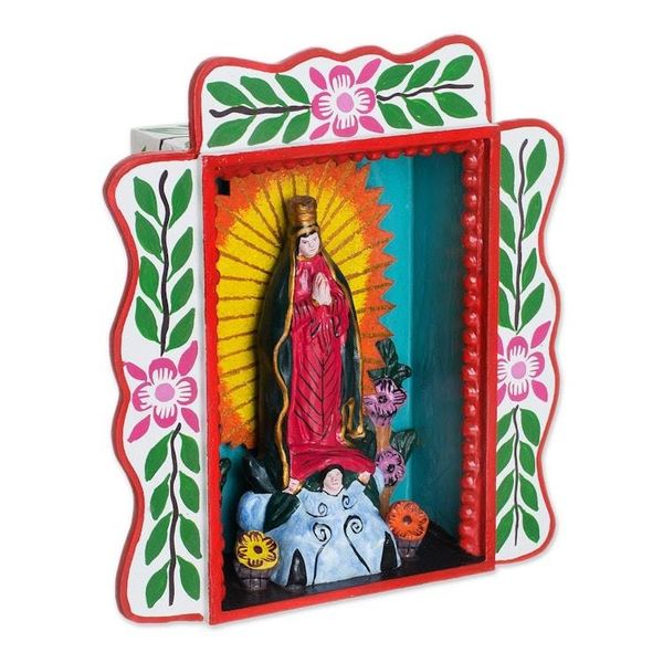 Alternate image for Handmade Wood Retablo of the Virgin Mary from Peru Mary