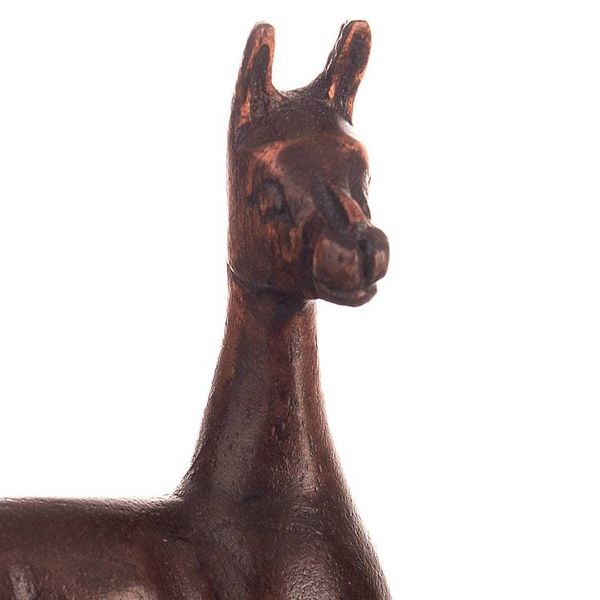 Alternate image for 2 Hand-Carved Cedar Wood Figurines of Resting Andean Vicunas Resting Vicunas