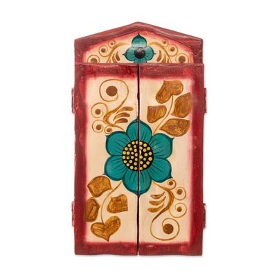 Alternate image for Hand-Painted Wood and Ceramic Retablo of Andean Music Store Andean Music Store