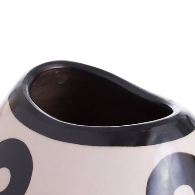 Alternate image for Handmade Chulucanas Ceramic Decorative Vase from Peru Chulucanas Spirit