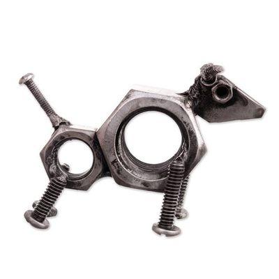 Alternate image for Animal-Themed Modern Abstract Recycled Auto Part Figurine Animalia