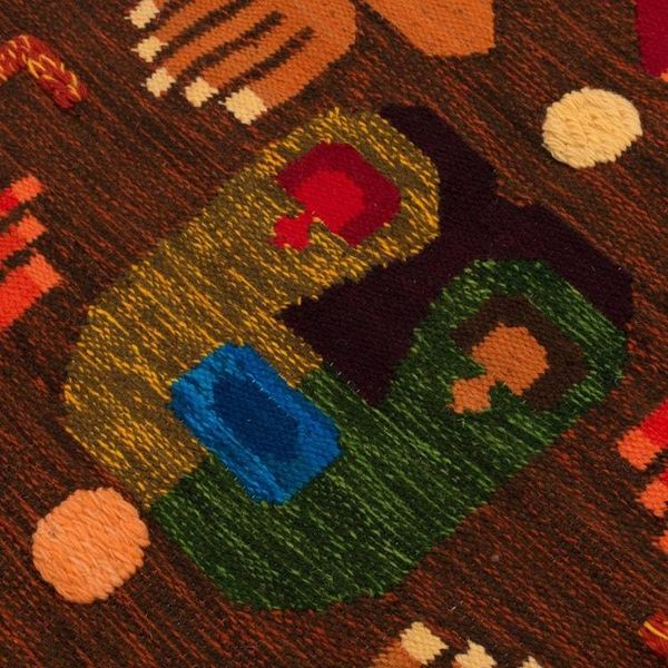 Alternate image for Hand Woven Wool Tapestry from Peru Hands of the Spirit