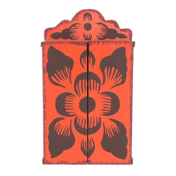 Alternate image for Religious Retablo Sculpture Handamade in Peru Virgin of Guadalupe