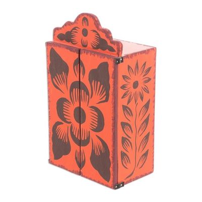 Alternate image for Religious Retablo Sculpture Handamade in Peru Virgin of Guadalupe