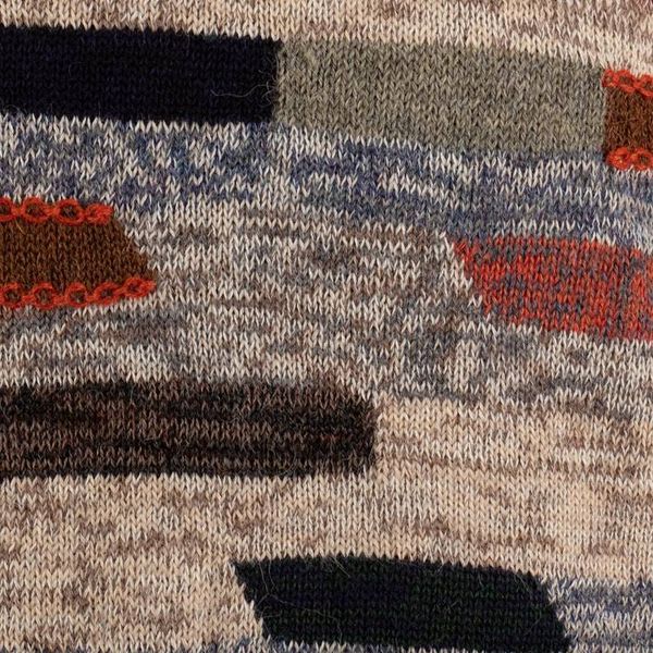 Alternate image for Mens Colorful Patterned 100 Alpaca Pullover from Peru Inca Walls