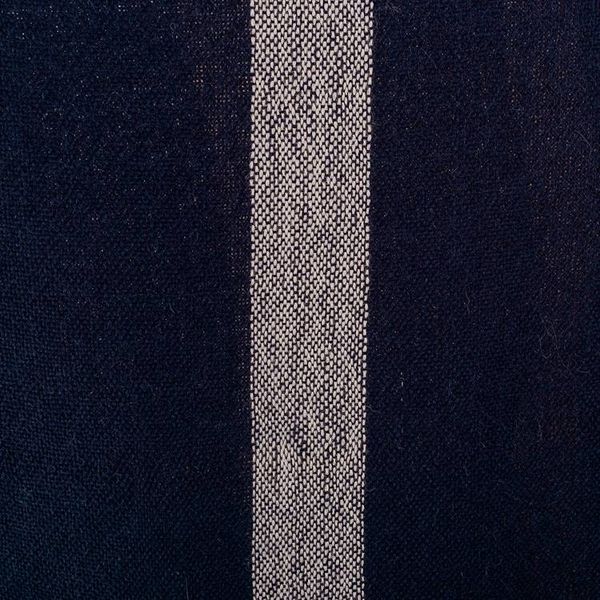 Alternate image for Striped Midnight Soft 100 Baby Alpaca Ruana with Suede Trim Midnight Seasons