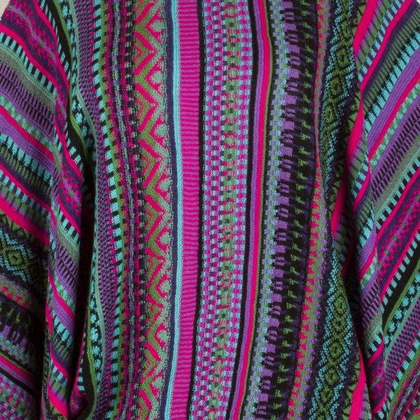 Alternate image for Knit Multicolor Striped Pullover Sweater from Peru Butterfly Dance