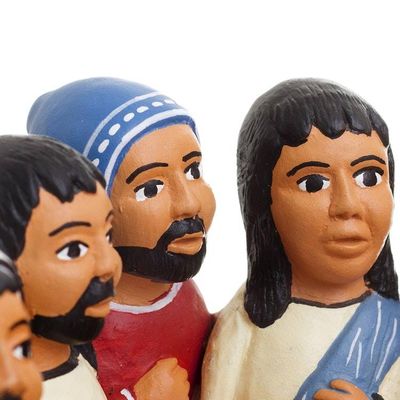 Alternate image for Collectible Religious 12 Apostles and Jesus Sculpture The Last Supper